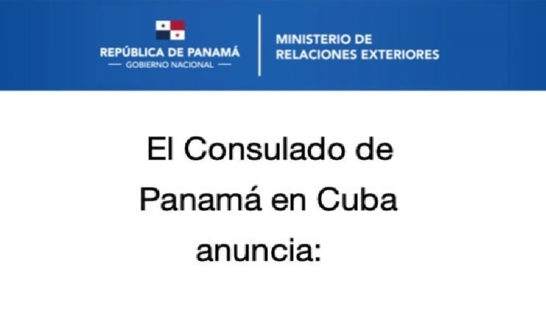Consulado de Panamá en Cuba reanuda servicios habituales