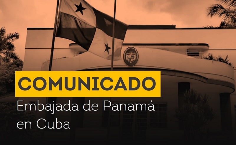 Embajada de Panamá en Cuba emite comunicado