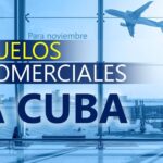 Vuelos comerciales desde a Cuba en noviembre