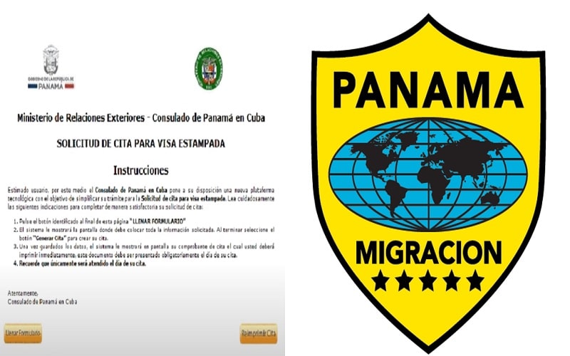Solicitud de cita para visa estampada en Panamá