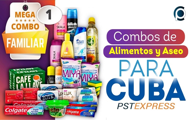 Enviar combos de alimentos y aseo a Cuba con PstExpress