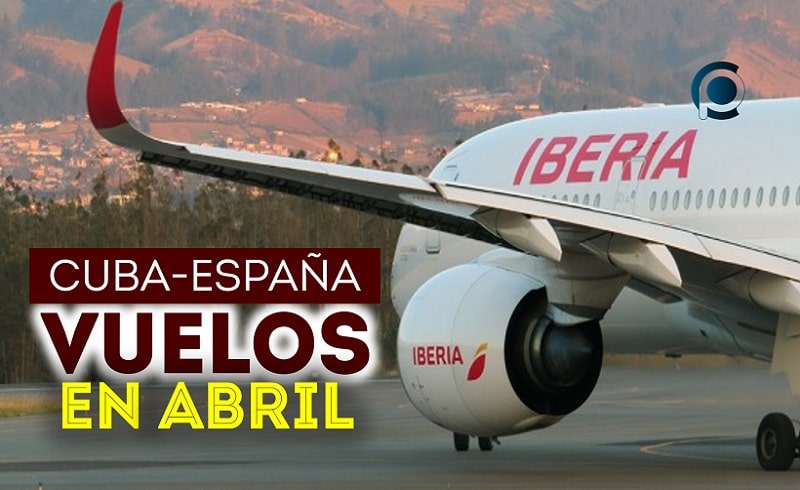 Vuelos confirmados a España para abril