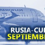 Vuelos entre Rusia y Cuba en Septiembre
