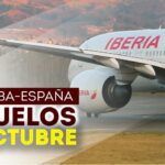 Vuelos entre España y Cuba en octubre