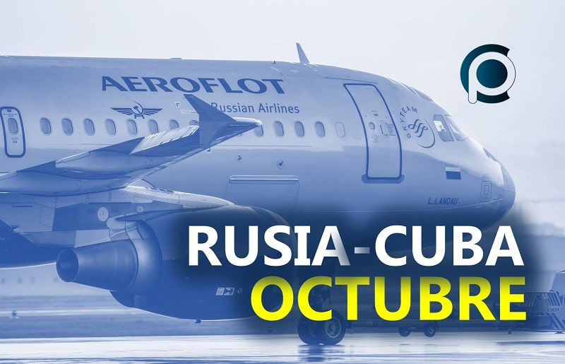 Vuelos entre Rusia y Cuba en octubre