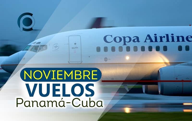 Copa Airlines itinerario de vuelos a Cuba para noviembre