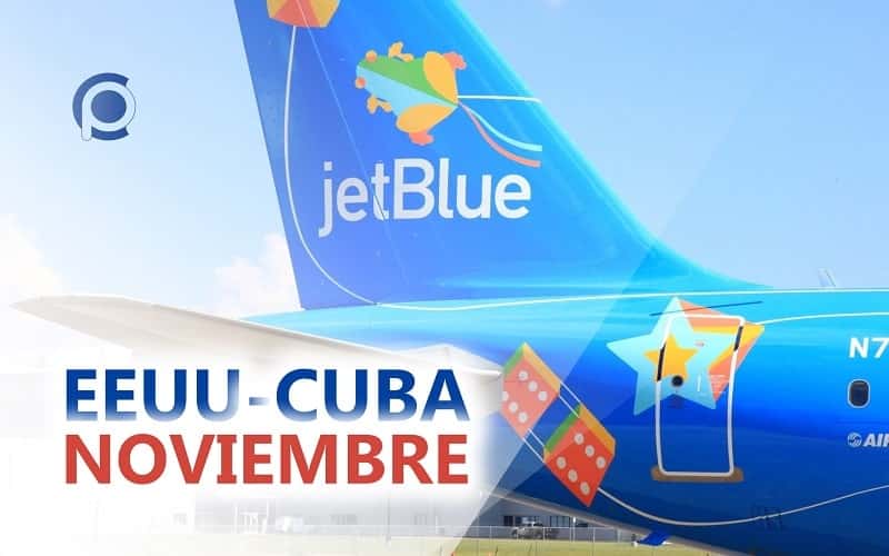 Vuelos entre EEUU y Cuba en noviembre