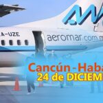Aeromar anuncia reactivación de ruta directa Cancún-Habana