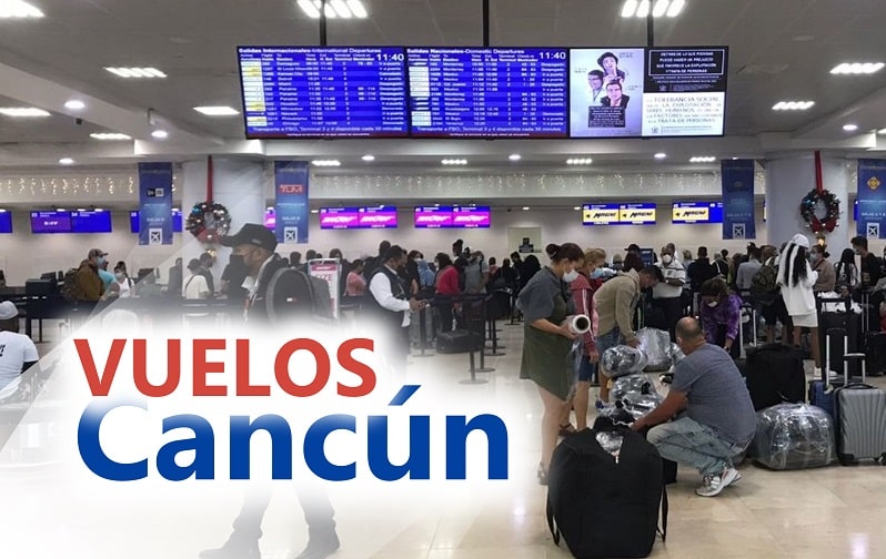 Aeropuerto de Cancún con más 600 vuelos diarios. La Habana entre sus conexiones.