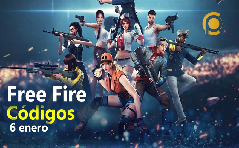 Códigos de canje gratis del Free Fire hoy 6 de enero