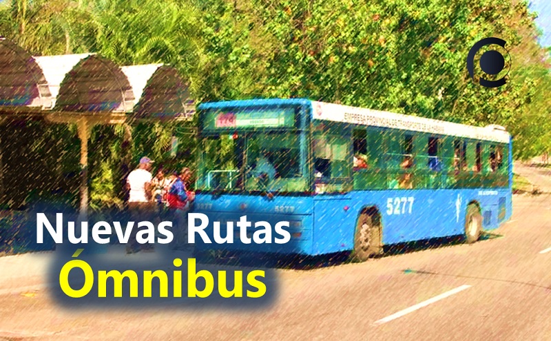 Listado de nuevas rutas y recorridos de ómnibus en La Habana