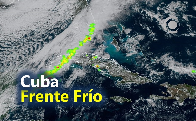 Llega a Cuba con fuertes lluvias sexto frente frío de la temporada invernal