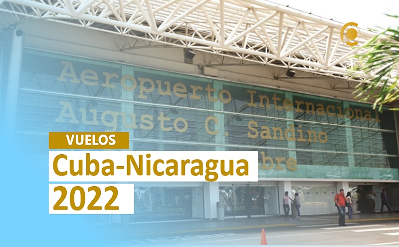 Rutas aéreas hacia Nicaragua en enero de 2022