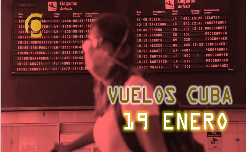 listado vuelos 19 enero