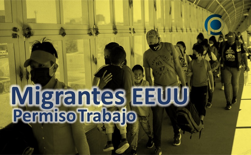 Migrantes a EEUU por frontera con ASILO, aplicarán más rápido a permiso de trabajo