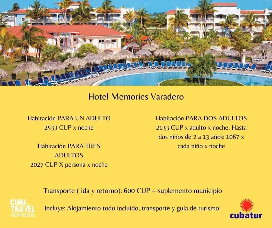 Oferta en el Hotel Memories Varadero en febrero | Cuba a Pulso