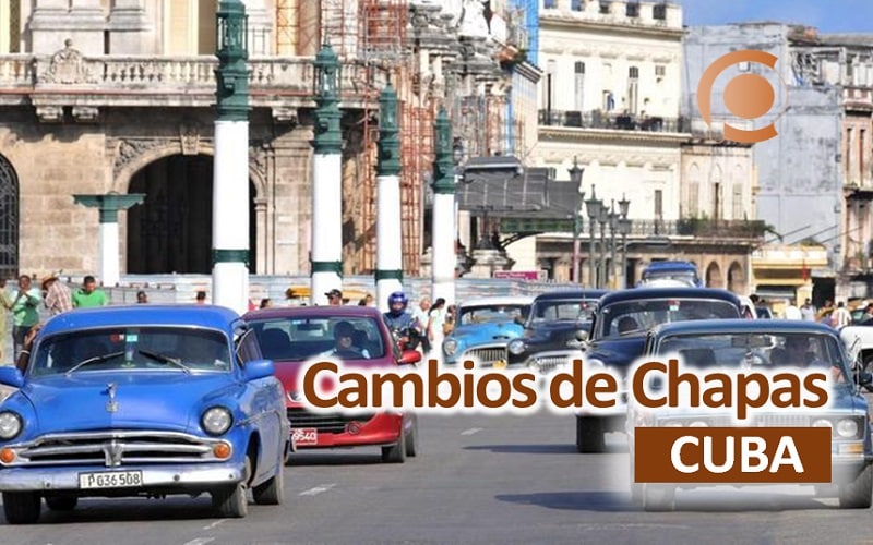 Anuncian cambio de chapas para vehículos no estatales en Cuba