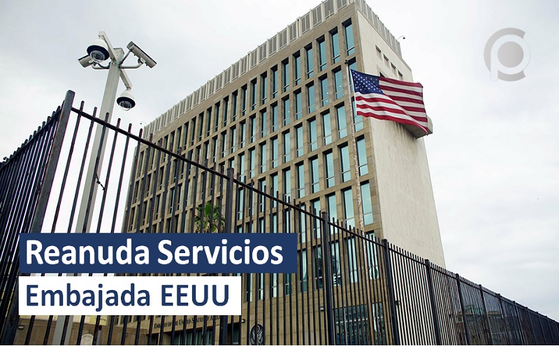 Reanuda servicios Embajada de Estados Unidos en Cuba con visados limitados PD