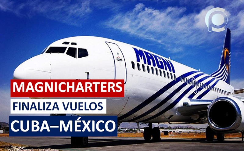 Aerolínea Magnicharters también finaliza operaciones con Cuba