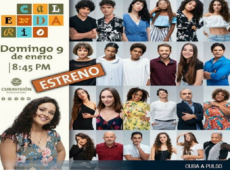 Actores cubanos serie Calendario