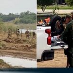 Continúa el cercado del Río Bravo para impedir paso de migrantes cuba a pulso