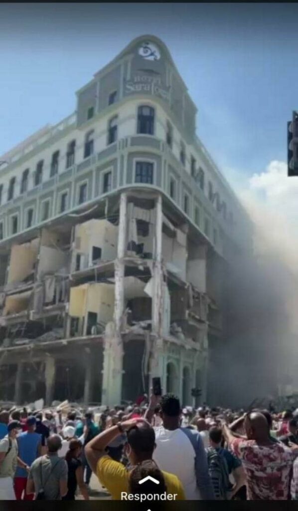 explosión en el Hotel Saratoga, La Habana, Cuba a Pulso