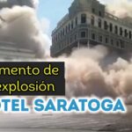 Momento exacto de la Explosión en el Hotel Saratoga