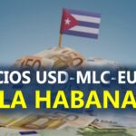 A cuánto han bajado los precios USD, MLC, y EUROs en La Habana