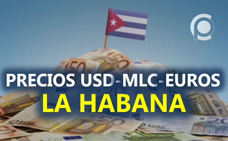 A cuánto han bajado los precios USD, MLC, y EUROs en La Habana