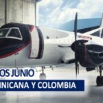 Vuelos a Colombia y Dominicana desde La Habana en junio