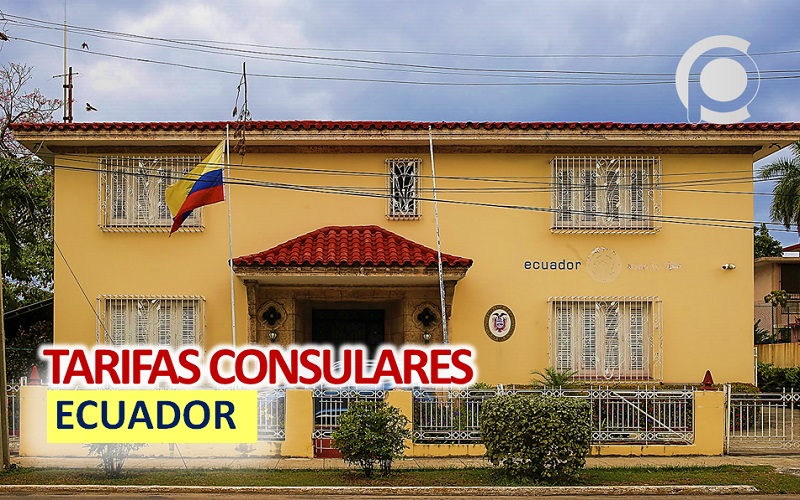 Alertan sobre nuevas tarifas del Consulado de Ecuador en Cuba Listado Precios