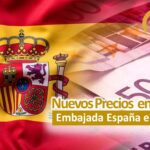 Embajada de España en Cuba cobrará solo en EUROS Listado precios CP
