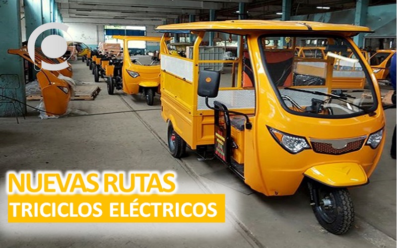 Nuevas rutas de triciclos eléctricos comenzarán en La Habana Cuba a Pulso