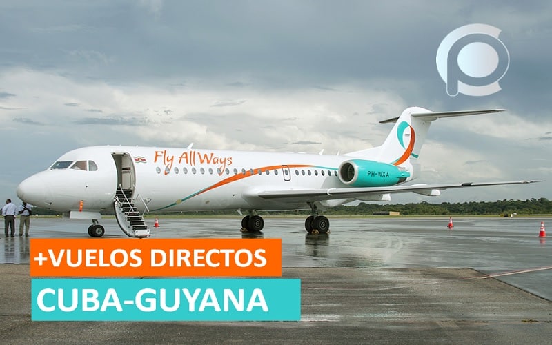 Nuevos vuelos directos conectarán a Cuba y Guayana
