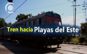 Volvió el tren hacia las Playas del Este en Cuba durante el Verano 2022
