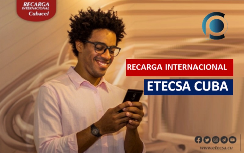 Nueva Recarga Internacional de ETECSA ofrece 10 GB, sms y minutos