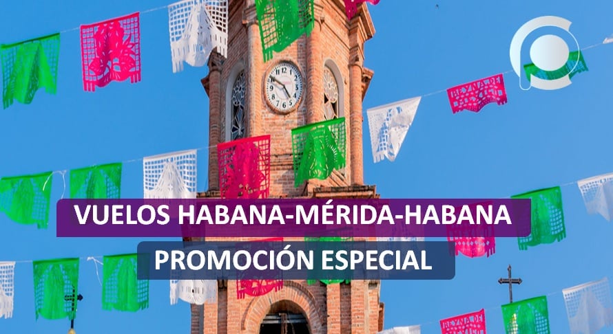 Nueva oferta turística y vuelos Habana-Mérida-Habana