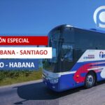 Promoción especial de viajes en ómnibus Santiago-Habana-Santiago cp