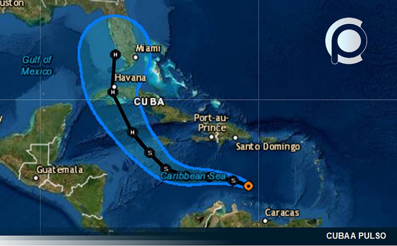 Pronostican posible paso de Huracán por occidente de Cuba y por la Florida