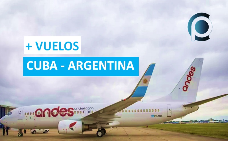 Compañía aérea Andes vuelve con vuelos Cuba Argentina