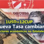 Reconocerán tasa cambiaria de 1USD=12CUP para actores económicos no estatales