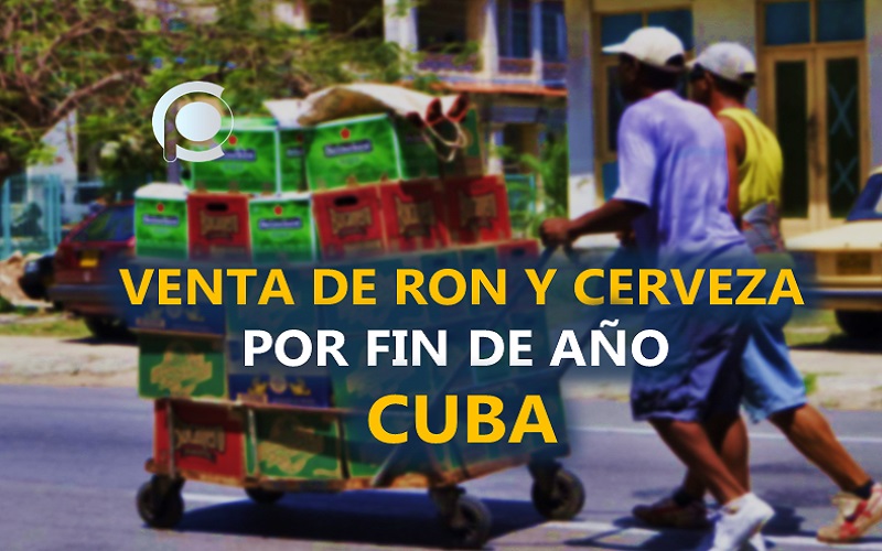 Venden caja de cerveza y botella de ron por persona en Cuba por Fin de año