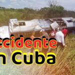 Accidente de tránsito en Cuba en la autopista Habana-Melena