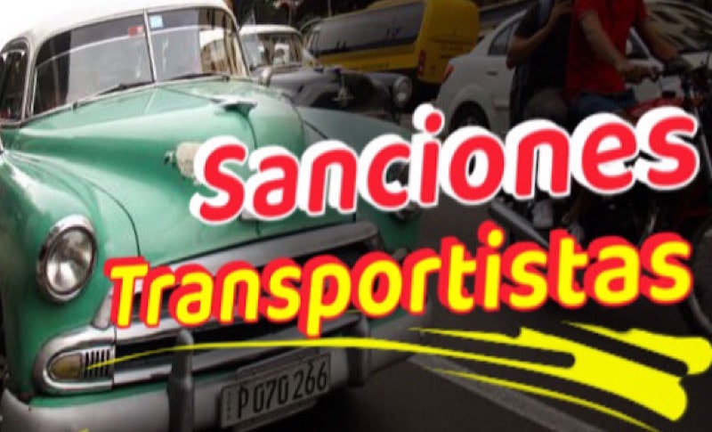 Sanciones aplicadas a transportistas privados en La Habana, Cuba