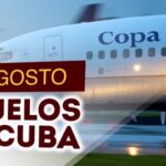 Calendario de vuelos de la aerolínea Copa Airlines a Cuba en agosto de 2023