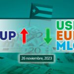 COTIZACIÓN Dólar-Euro-MLC en Cuba hoy 26 de noviembre de 2023 en el mercado informal de divisas