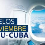 Programación de vuelos comerciales entre Estados Unidos y Cuba en noviembre de 2023