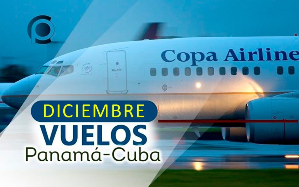 Vuelos comerciales entre Cuba y Panamá en diciembre 2023