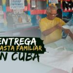 Entrega de la canasta familiar normada de enero 2024 en Cuba
