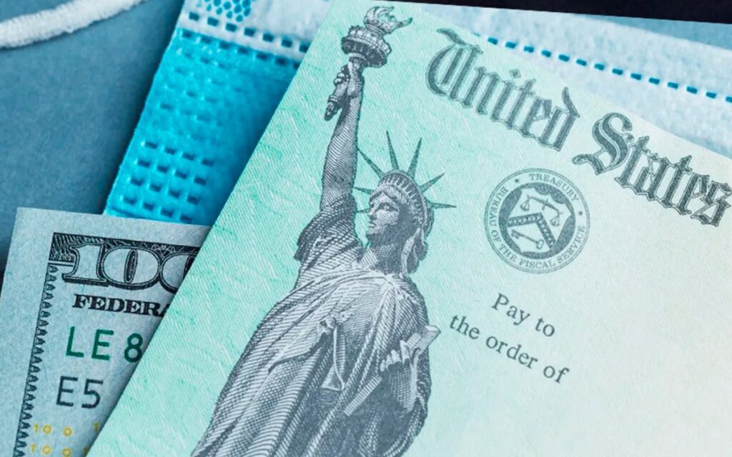 Envío de cheque de estímulo de hasta $1312 dólares en Estados Unidos